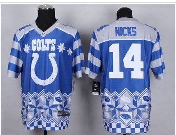 New Indianapolis Colts #14 Hakeem Nicks Royal Blue NFL Elite Noble Fashion Jersey New Indianapolis Colts #14 Hakeem Nicks Royal Blue NFL Elite Noble Fashion Jersey