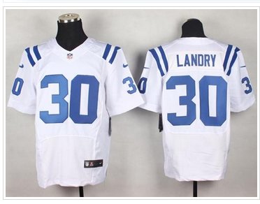 NEW Colts #30 LaRon Landry White Men's Stitched NFL Elite Jersey