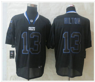 New Indianapolis Colts #13 T.Y. Hilton Lights Out Black NFL Elite Jersey