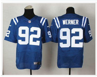 New Indianapolis Colts #92 Bjoern Werner Royal Blue Team Color NFL Elite Jersey