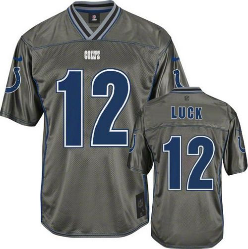 NEW Indianapolis Colts #12 Andrew Luck Grey Vapor Elite Jerseys NEW Indianapolis Colts #12 Andrew Luck Grey Vapor Elite Jerseys