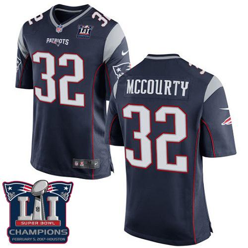 Nike Patriots #32 Devin McCourty Navy Blue Team Color Super Bowl LI Champions Youth Stitched NFL New Elite Jersey