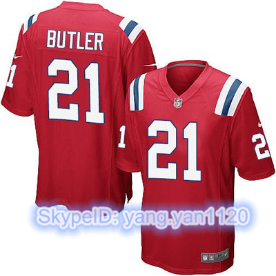 Nike Patriots #21 Malcolm Butler Red Alternate Youth Stitched NFL Elite Jersey