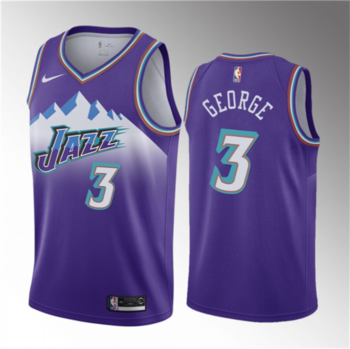 Men's Utah Jazz #3 Keyonte George Purple 2023 Draft Classic Edition Stitched Basketball Jersey Men's Utah Jazz #3 Keyonte George Purple 2023 Draft Classic Edition Stitched Basketball Jersey