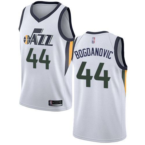 Jazz #44 Bojan Bogdanovic White Basketball Swingman Association Edition Jersey Jazz #44 Bojan Bogdanovic White Basketball Swingman Association Edition Jersey