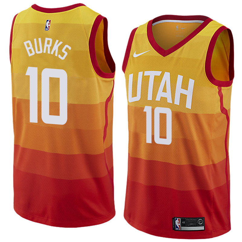 NBA Utah Jazz 10# Burks Jerseys