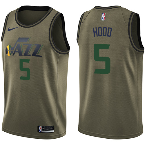 Nike Jazz #5 Rodney Hood Green Salute to Service NBA Swingman Jersey Nike Jazz #5 Rodney Hood Green Salute to Service NBA Swingman Jersey