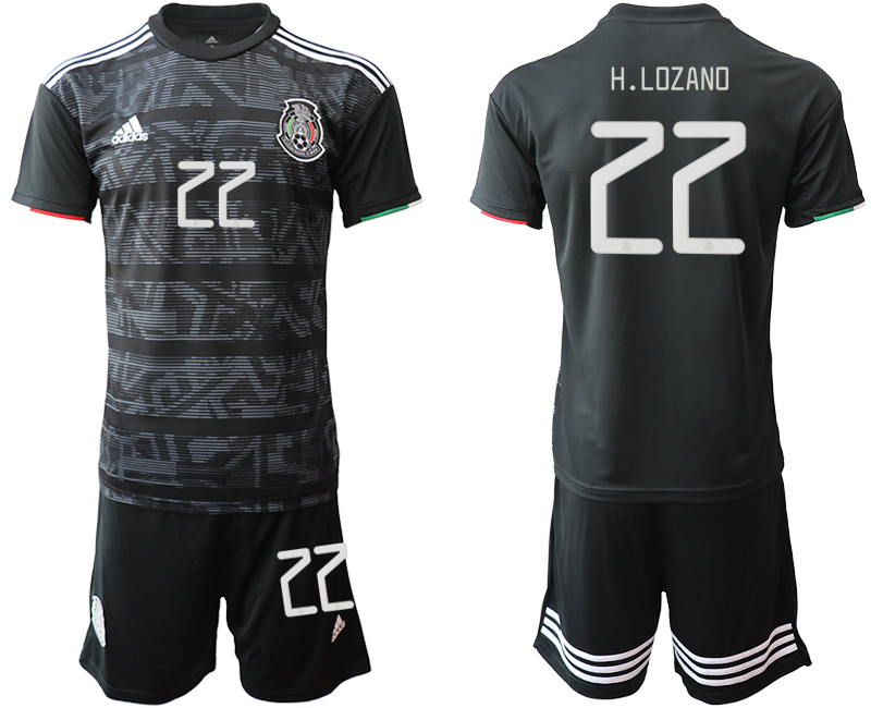 Men's Mexico #22 H.Lozand home Jersey