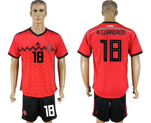 Mexico #18 A.Guardado Away Soccer Country Jersey