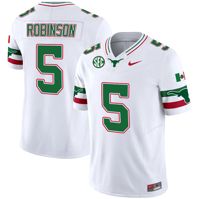Men's Texas Longhorns Active Player Custom White F.U.S.E. Mexico SEC Patch Vapor Limited Stitched Jersey Men's Texas Longhorns Active Player Custom White F.U.S.E. Mexico SEC Patch Vapor Limited Stitched Jersey