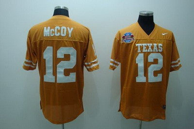 Longhorns #12 Colt McCoy Orange Embroidered NCAA Jersey Longhorns #12 Colt McCoy Orange Embroidered NCAA Jersey