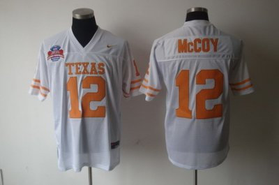 NCAA Texas Longhorns #12 Colt McCoy WHITE Jersey NCAA Texas Longhorns #12 Colt McCoy WHITE Jersey