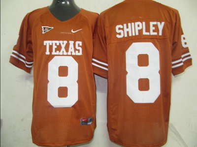 NCAA Texas Longhorns 8 Shpley Orange jerseys NCAA Texas Longhorns 8 Shpley Orange jerseys