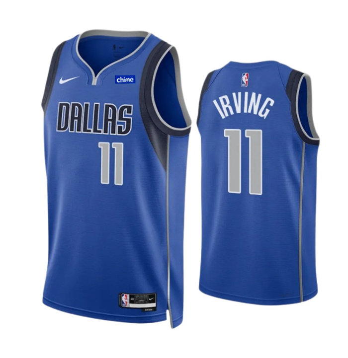 Men's Dallas Mavericks #11 Kyrie Irving Blue Icon Edition Stitched Basketball Jersey Men's Dallas Mavericks #11 Kyrie Irving Blue Icon Edition Stitched Basketball Jersey