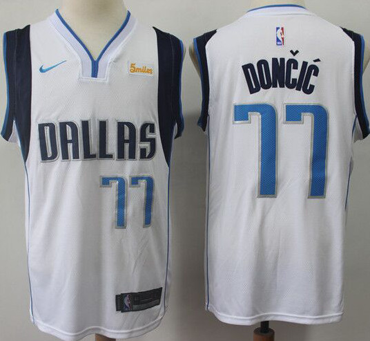 Mavericks 77 Luka Doncic White Nike Swingman Jersey Mavericks 77 Luka Doncic White Nike Swingman Jersey