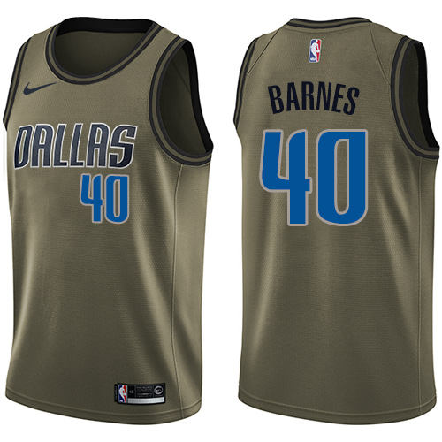 Nike Mavericks #40 Harrison Barnes Green Salute to Service NBA Swingman Jersey Nike Mavericks #40 Harrison Barnes Green Salute to Service NBA Swingman Jersey