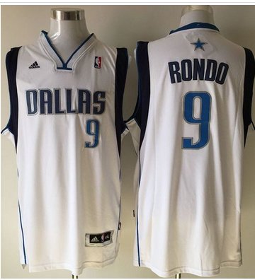 Revolution 30 Mavericks #9 Rajon Rondo White Stitched NBA Jersey Revolution 30 Mavericks #9 Rajon Rondo White Stitched NBA Jersey