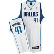 Dallas Mavericks Dirk Nowitzki Swingman #41 Home Jerse white