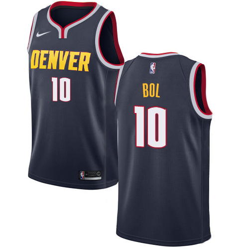 Nike Nuggets #10 Bol Bol Navy NBA Swingman Icon Edition Jersey