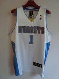 Denver Nuggets Jr.Smith #1 white jersey