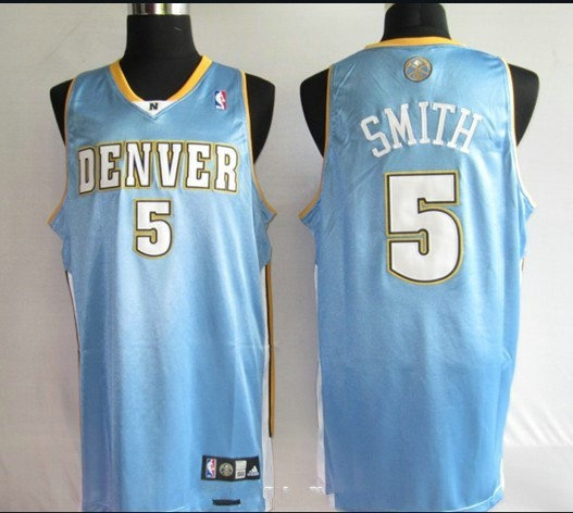 NBA Jerseys Denver Nuggets 5# SMITH L BLUE