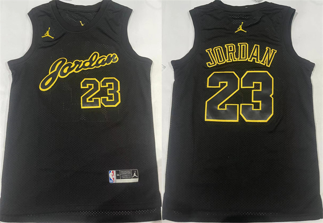 Men's Chicago Bulls #23 Michael Jordan Black Stitched Basketball Jersey Men's Chicago Bulls #23 Michael Jordan Black Stitched Basketball Jersey