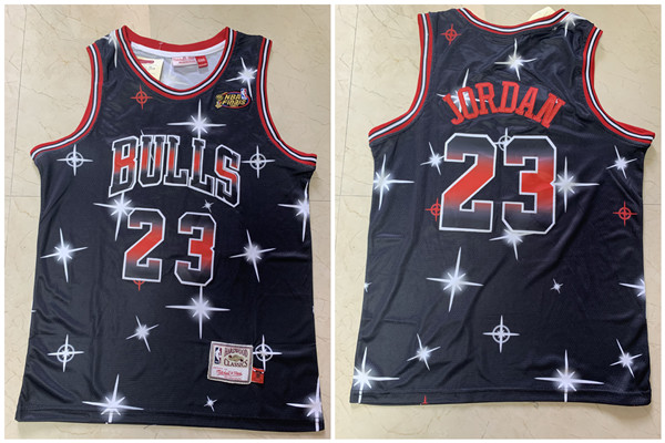 Bulls 23 Michael Jordan Black 1997 NBA Finals Patch Star Hardwood Classics Jersey Bulls 23 Michael Jordan Black 1997 NBA Finals Patch Star Hardwood Classics Jersey