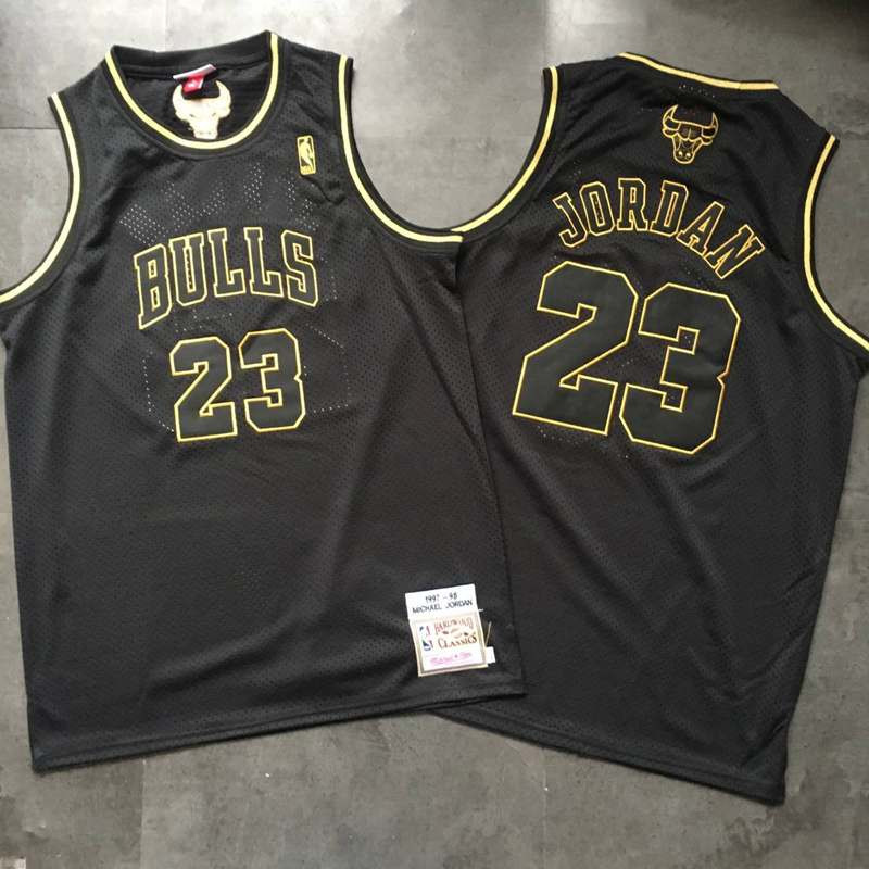 Bulls #23 Michael Jordan Black 1997-98 Season Hardwood Classics Jersey Bulls #23 Michael Jordan Black 1997-98 Season Hardwood Classics Jersey