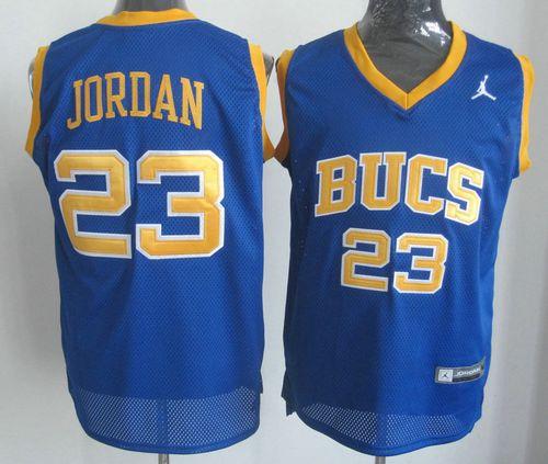 Bulls #23 Michael Jordan Blue Laney Bucs High School Stitched NBA Jersey Bulls #23 Michael Jordan Blue Laney Bucs High School Stitched NBA Jersey