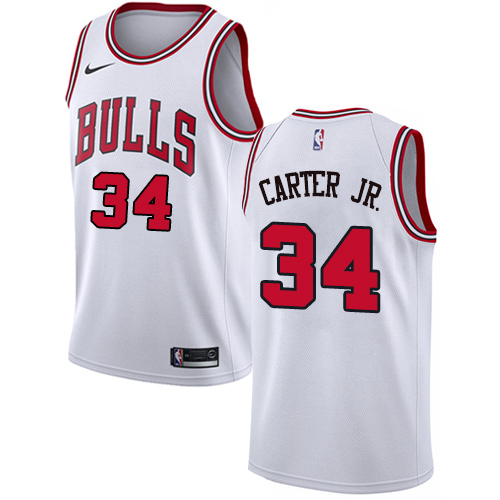 Nike Bulls #34 Wendell Carter Jr. White NBA Swingman Association Edition Jersey Nike Bulls #34 Wendell Carter Jr. White NBA Swingman Association Edition Jersey