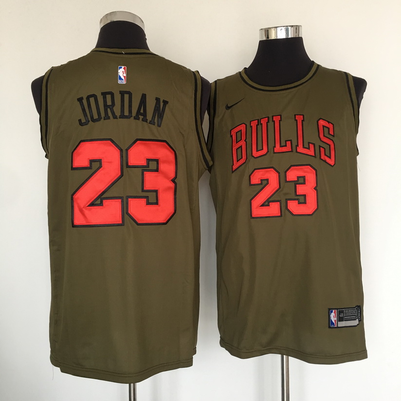 Bulls #23 Michael Jordan Olive Nike Swingman Jersey Bulls #23 Michael Jordan Olive Nike Swingman Jersey