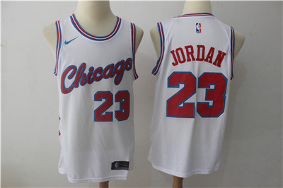 Nike Bulls #23 Michael Jordan White City Edition Swingman Jersey Nike Bulls #23 Michael Jordan White City Edition Swingman Jersey