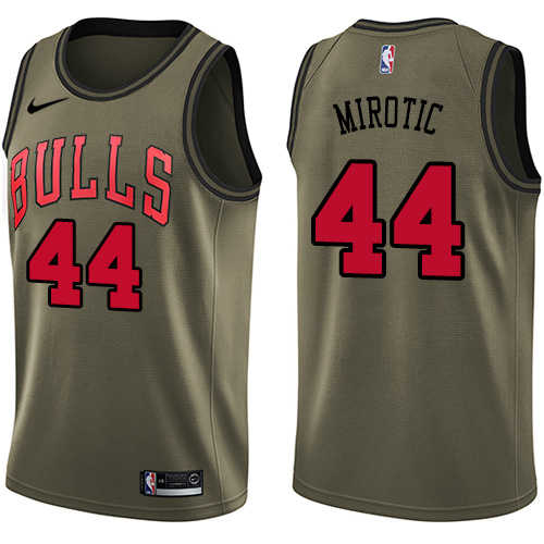 Nike Bulls #44 Nikola Mirotic Green Salute to Service NBA Swingman Jersey Nike Bulls #44 Nikola Mirotic Green Salute to Service NBA Swingman Jersey