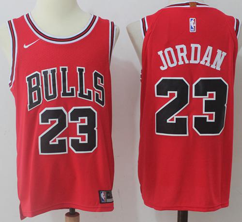Nike Bulls #23 Michael Jordan Red Stitched NBA Jersey