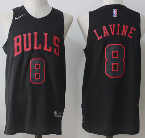 Nike Bulls #8 Zach LaVine Black Fashion Stitched NBA Jersey Nike Bulls #8 Zach LaVine Black Fashion Stitched NBA Jersey