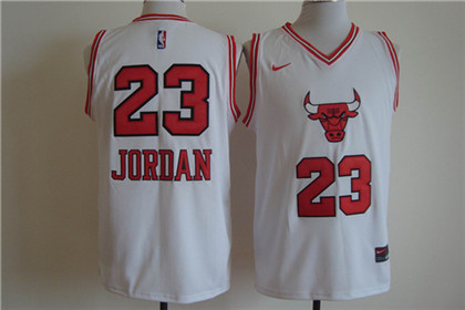 Chicago Bulls #23 Michael Jordan White Men's Stitched NBA Jersey