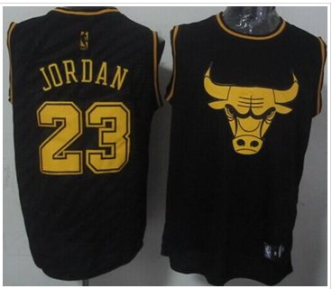 Chicago Bulls #23 Michael Jordan Black Precious Metals Fashion Stitched NBA Jersey Chicago Bulls #23 Michael Jordan Black Precious Metals Fashion Stitched NBA Jersey