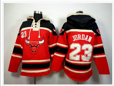 Chicago Bulls #23 Michael Jordan Red Pullover NBA Hoodie Chicago Bulls #23 Michael Jordan Red Pullover NBA Hoodie