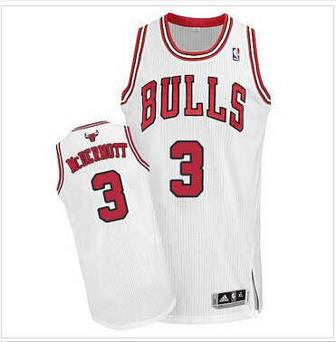 Revolution 30 Bulls #3 Doug McDermott White Stitched NBA Jersey