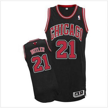 Chicago Bulls #21 Jimmy Butler Revolution 30 Black NBA Jersey