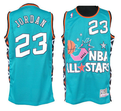 Chicago Bulls Mitchell and Ness #23 Michael Jordan Baby Green 1996 All Star NBA Jersey