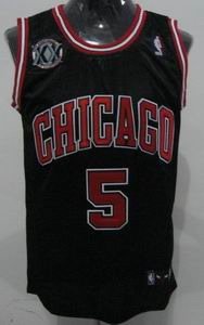 Chicago Bulls 5 Carlos Boozer BLACK 20th anniversary