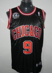 Chicago Bulls 9 Luol Deng black 20th anniversary