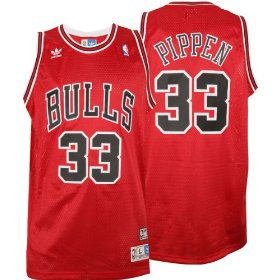 Chicago Bulls Pippen 33 red jersey