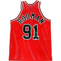 Chicago Bulls Rodman 91 red jersey Chicago Bulls Rodman 91 red jersey