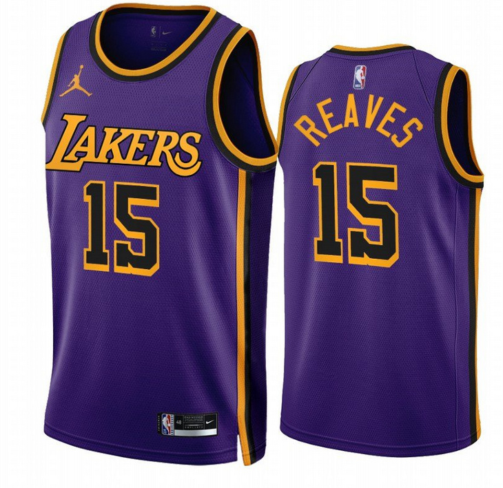 Men's Los Angeles Lakers #15 Austin Reaves Purple 2022 23 Statement Edition With NO.6 Patch Stitched Basketball Jersey Men's Los Angeles Lakers #15 Austin Reaves Purple 2022 23 Statement Edition With NO.6 Patch Stitched Basketball Jersey