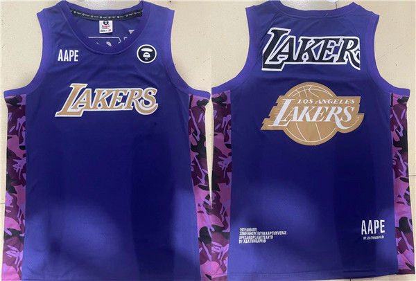 Men's Los Angeles Lakers 2022 Purple Big Team Logo Swingman Jersey Men's Los Angeles Lakers 2022 Purple Big Team Logo Swingman Jersey