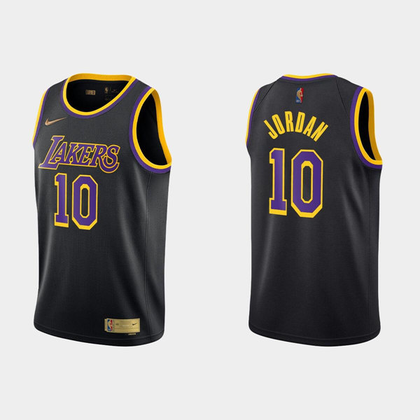 Men's Los Angeles Lakers #10 Deandre Jordan Black Stitched Jersey Men's Los Angeles Lakers #10 Deandre Jordan Black Stitched Jersey