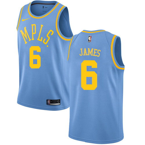 Nike Lakers #6 LeBron James Royal Blue NBA Swingman Hardwood Classics Jersey Nike Lakers #6 LeBron James Royal Blue NBA Swingman Hardwood Classics Jersey