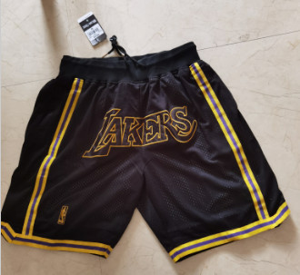 Lakers Black Just Don With Pocket Swingman Shorts